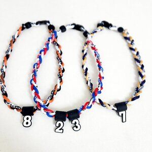 Baseball Necklace 18" Tri Rope Tornado Necklace with Customized Number!